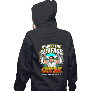 Shirts Zippered Hoodies, Unisex / Small / Dark Heather Luisa's Gym (Grey)