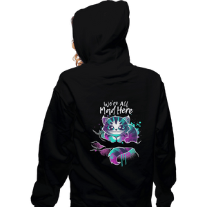 Shirts Zippered Hoodies, Unisex / Small / Black Mad Watercolor