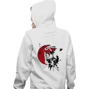 Shirts Zippered Hoodies, Unisex / Small / White Red Sun Princess