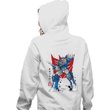 Load image into Gallery viewer, Daily_Deal_Shirts Zippered Hoodies, Unisex / Small / White Sound Sumi-e
