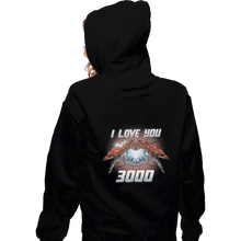 Load image into Gallery viewer, Shirts Zippered Hoodies, Unisex / Small / Black I Love You 3000
