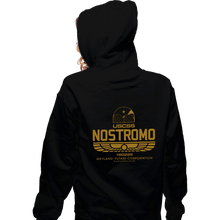 Load image into Gallery viewer, Shirts Zippered Hoodies, Unisex / Small / Black USCSS Nostromo
