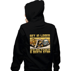 Daily_Deal_Shirts Zippered Hoodies, Unisex / Small / Black Blow Up The Deathstar