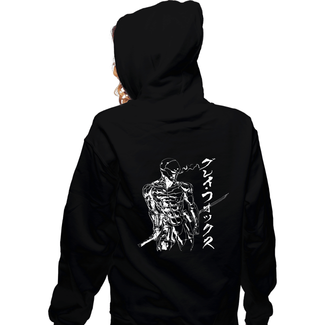 Daily_Deal_Shirts Zippered Hoodies, Unisex / Small / Black Gray Cyborg