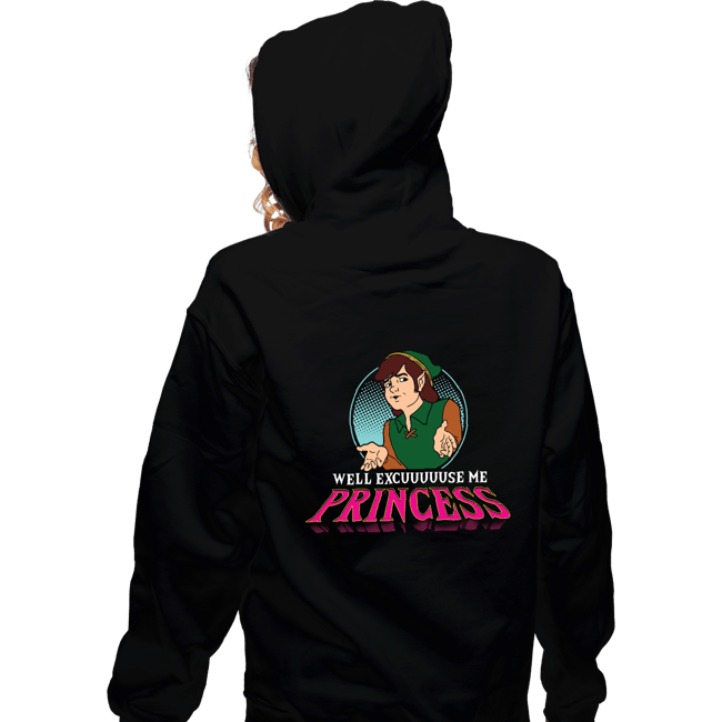 Daily_Deal_Shirts Zippered Hoodies, Unisex / Small / Black Well Excuse Me Princess!