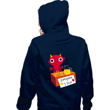 Load image into Gallery viewer, Daily_Deal_Shirts Zippered Hoodies, Unisex / Small / Navy Demonade Stand
