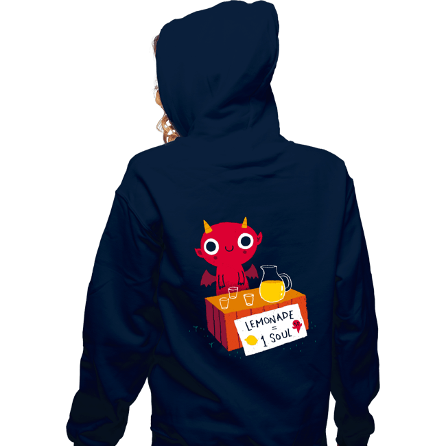 Daily_Deal_Shirts Zippered Hoodies, Unisex / Small / Navy Demonade Stand