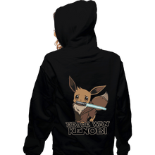 Load image into Gallery viewer, Shirts Pullover Hoodies, Unisex / Small / Black Eevee Wan Kenobi
