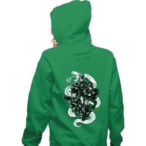 Daily_Deal_Shirts Zippered Hoodies, Unisex / Small / Irish Green Snake Legacy