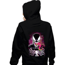 Load image into Gallery viewer, Daily_Deal_Shirts Zippered Hoodies, Unisex / Small / Black Glitch Venom
