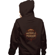 Load image into Gallery viewer, Shirts Zippered Hoodies, Unisex / Small / Dark Chocolate I Simply Walked
