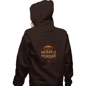 Shirts Zippered Hoodies, Unisex / Small / Dark Chocolate I Simply Walked