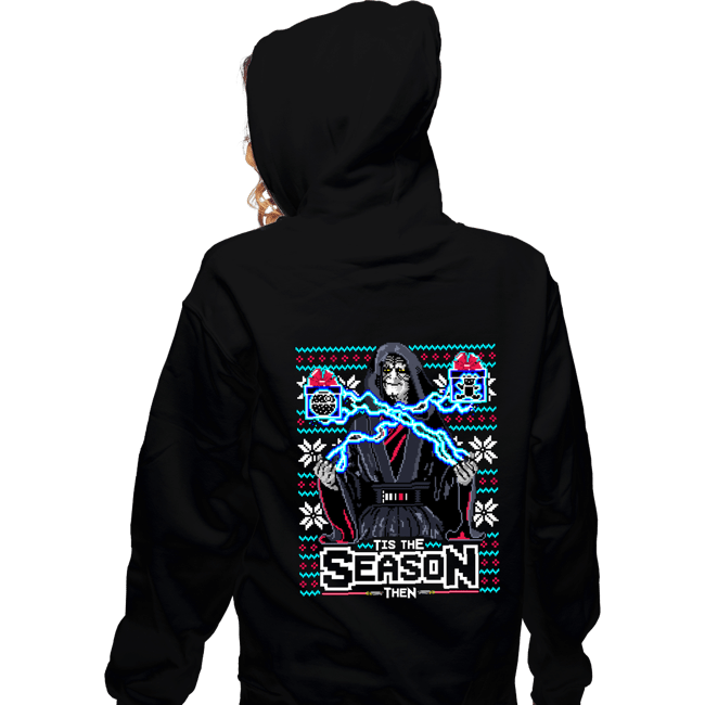 Daily_Deal_Shirts Zippered Hoodies, Unisex / Small / Black Tis The Season Then