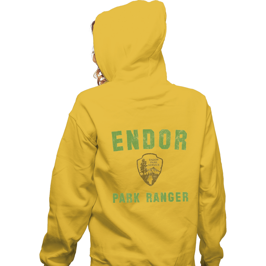 Shirts Zippered Hoodies, Unisex / Small / White Endor Park Ranger