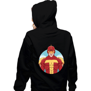 Shirts Zippered Hoodies, Unisex / Small / Black Turbo Man