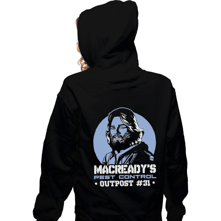 Shirts Pullover Hoodies, Unisex / Small / Black Macready's Pest Control