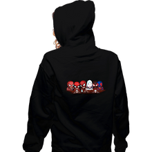 Load image into Gallery viewer, Daily_Deal_Shirts Zippered Hoodies, Unisex / Small / Black Spider Friends
