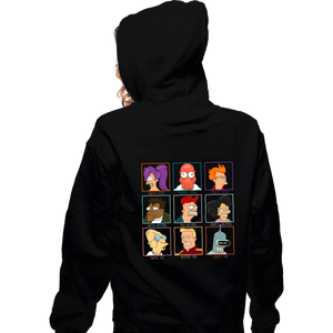 Daily_Deal_Shirts Zippered Hoodies, Unisex / Small / Black Moral Alignment Chart