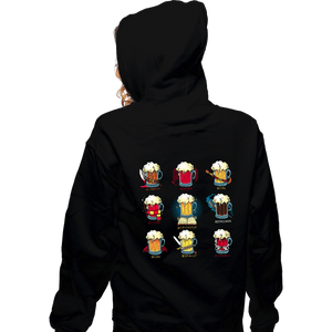 Shirts Zippered Hoodies, Unisex / Small / Black Beer Role Play