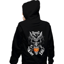 Load image into Gallery viewer, Daily_Deal_Shirts Zippered Hoodies, Unisex / Small / Black Dragon Skull Dice
