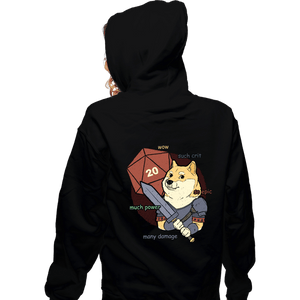 Daily_Deal_Shirts Zippered Hoodies, Unisex / Small / Black Doge Meme