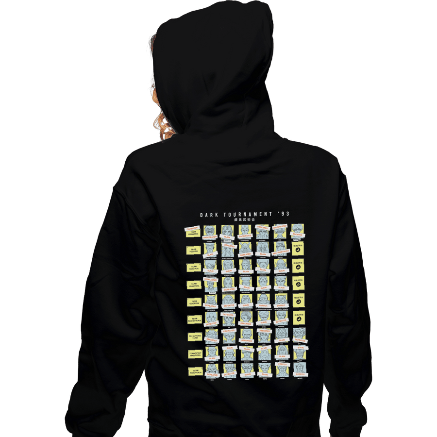 Shirts Zippered Hoodies, Unisex / Small / Black The Dark Tournament 93