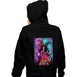 Daily_Deal_Shirts Zippered Hoodies, Unisex / Small / Black The Lost Boys