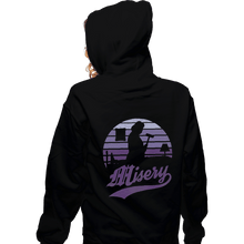 Load image into Gallery viewer, Shirts Zippered Hoodies, Unisex / Small / Black Misery Sunset
