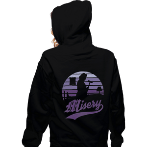 Shirts Zippered Hoodies, Unisex / Small / Black Misery Sunset