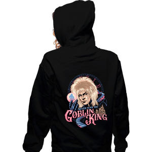 Daily_Deal_Shirts Zippered Hoodies, Unisex / Small / Black Never Fear The Goblin King