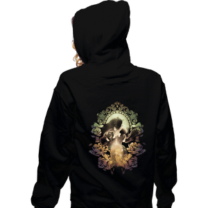 Secret_Shirts Zippered Hoodies, Unisex / Small / Black Enchanted Rose