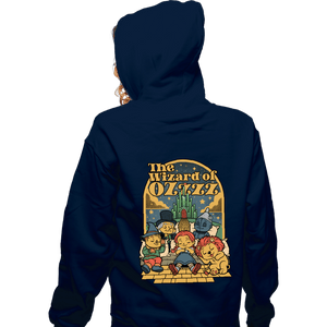 Daily_Deal_Shirts Zippered Hoodies, Unisex / Small / Navy The Wizard Of Sleep