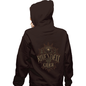 Shirts Zippered Hoodies, Unisex / Small / Dark Chocolate Rivendell Cider