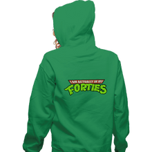 Load image into Gallery viewer, Shirts Zippered Hoodies, Unisex / Small / Irish Green I Am Actually In My Forties
