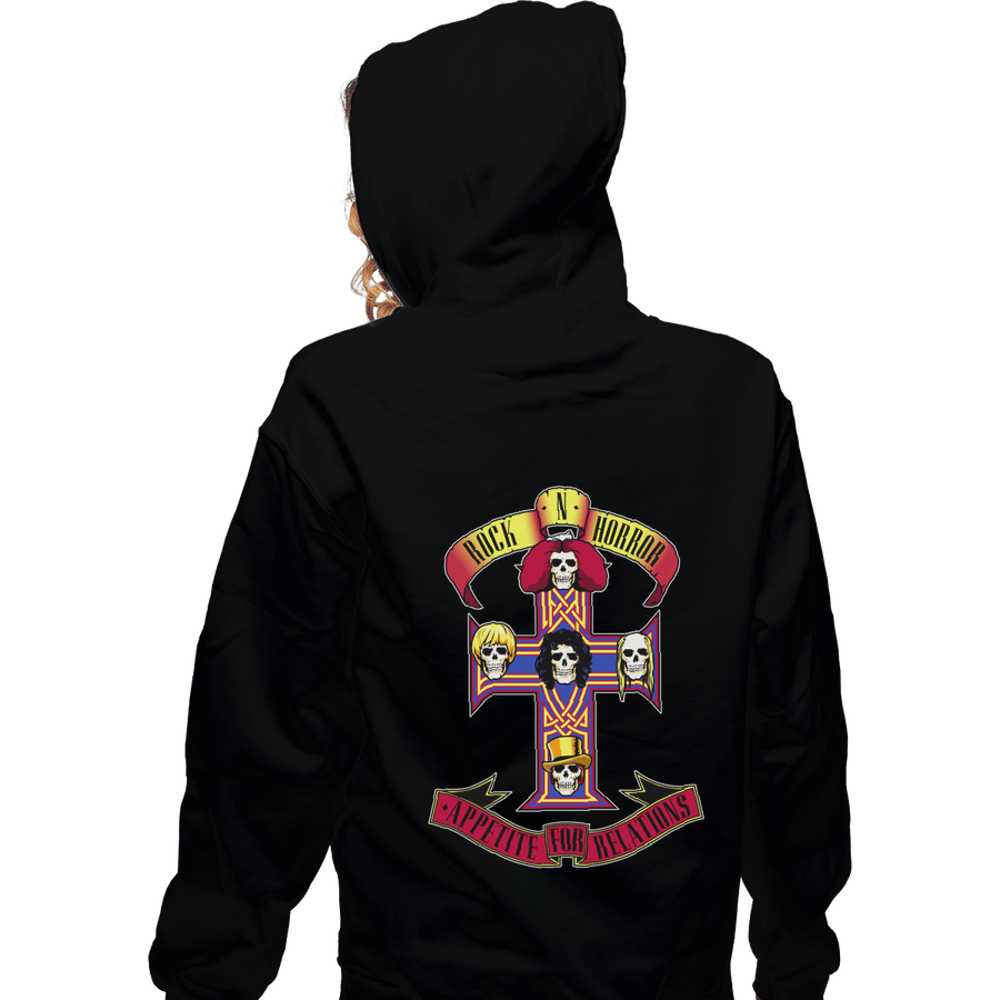 Shirts Pullover Hoodies, Unisex / Small / Black Rock N Horror