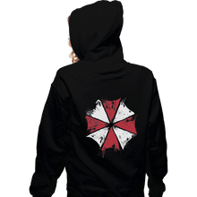 Load image into Gallery viewer, Shirts Zippered Hoodies, Unisex / Small / Black Umbrella Corp
