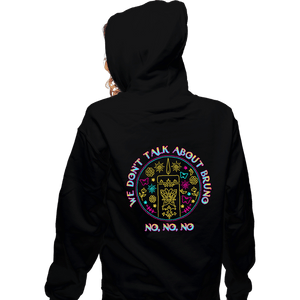 Secret_Shirts Zippered Hoodies, Unisex / Small / Black Bruno No No No