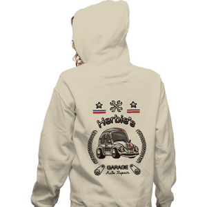 Shirts Zippered Hoodies, Unisex / Small / White Herbie's Garage Auto Repair