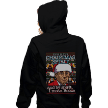 Load image into Gallery viewer, Shirts Zippered Hoodies, Unisex / Small / Black Christmas Spirit
