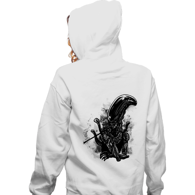 Secret_Shirts Zippered Hoodies, Unisex / Small / White Breakfast at Nostromo's