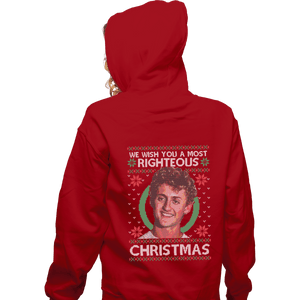 Shirts Pullover Hoodies, Unisex / Small / Red Righteous Christmas