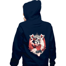 Load image into Gallery viewer, Daily_Deal_Shirts Zippered Hoodies, Unisex / Small / Navy Fortune Teller

