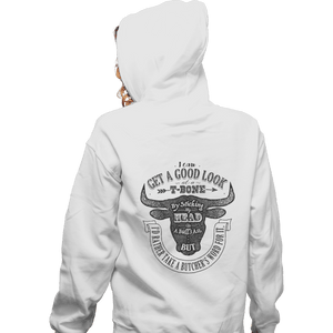 Shirts Zippered Hoodies, Unisex / Small / White T-Bone