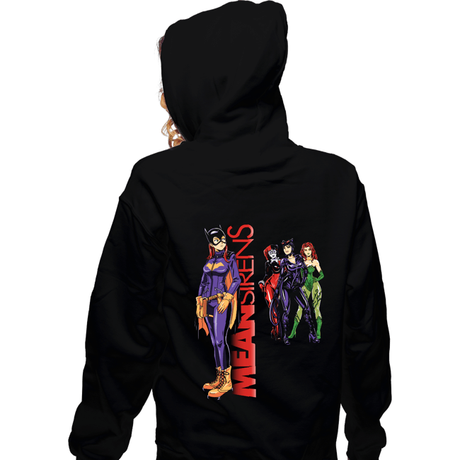 Daily_Deal_Shirts Zippered Hoodies, Unisex / Small / Black Mean Sirens