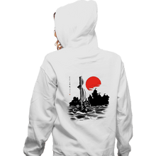 Load image into Gallery viewer, Shirts Zippered Hoodies, Unisex / Small / White Red Sun Hero
