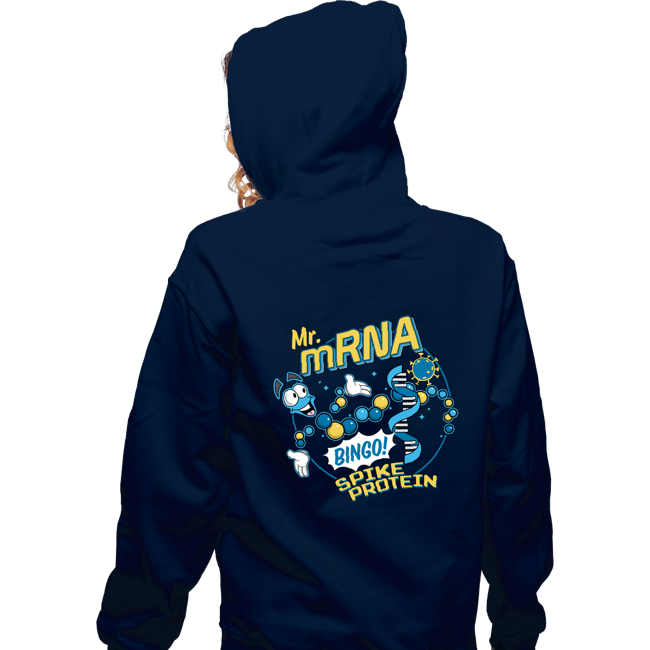 Shirts Zippered Hoodies, Unisex / Small / Navy Mr mRNA