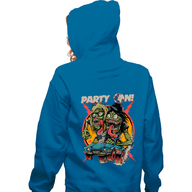 Shirts Zippered Hoodies, Unisex / Small / Royal Blue Party On