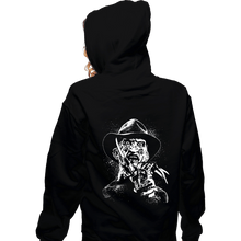 Load image into Gallery viewer, Daily_Deal_Shirts Zippered Hoodies, Unisex / Small / Black Nightmare Splatter
