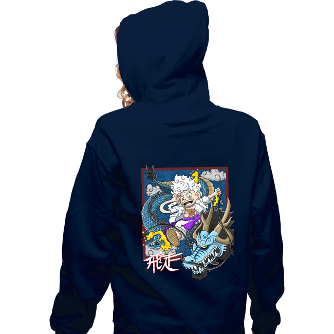 Secret_Shirts Zippered Hoodies, Unisex / Small / Navy Dragon Fight