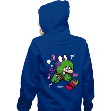 Load image into Gallery viewer, Shirts Zippered Hoodies, Unisex / Small / Royal Blue Super Donny Suit
